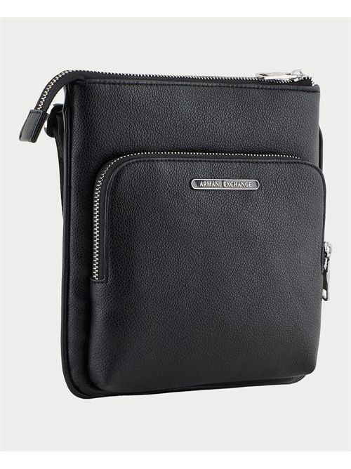 Sac à bandoulière plat AX en cuir écologique ARMANI EXCHANGE | XM000846-AF12134UC001